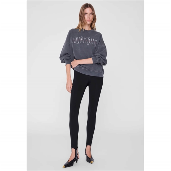 Anine Bing Sport Club Miles Sweatshirt, Washed Black